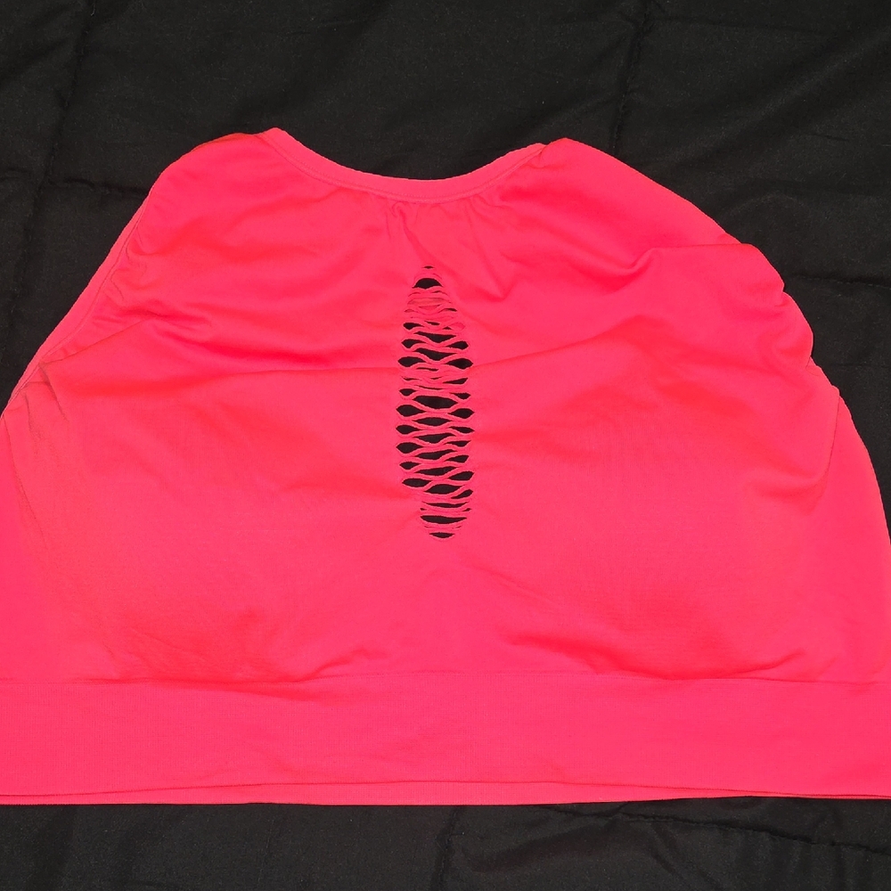 Torrid Bright Pink High Neck Bralette